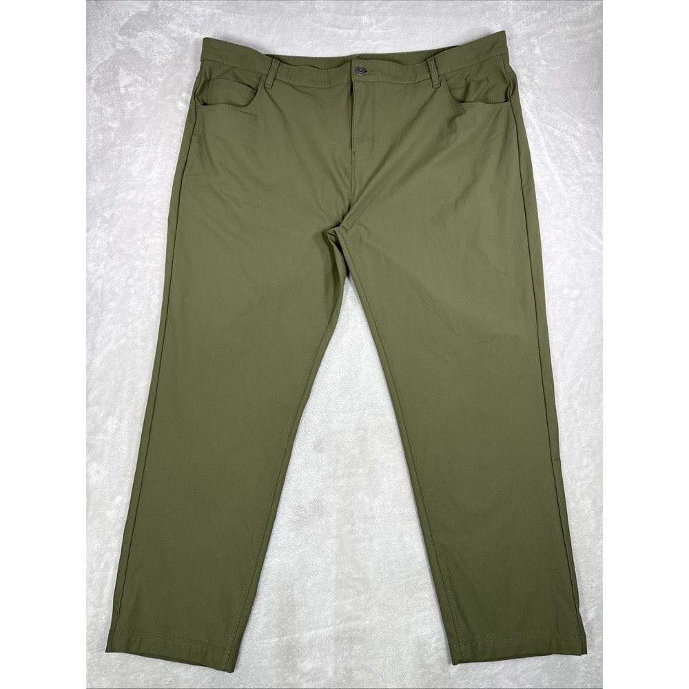 Fabletics Pants The Don 5-Pocket Mens 44X30 (44X28) Green Performance Trouser